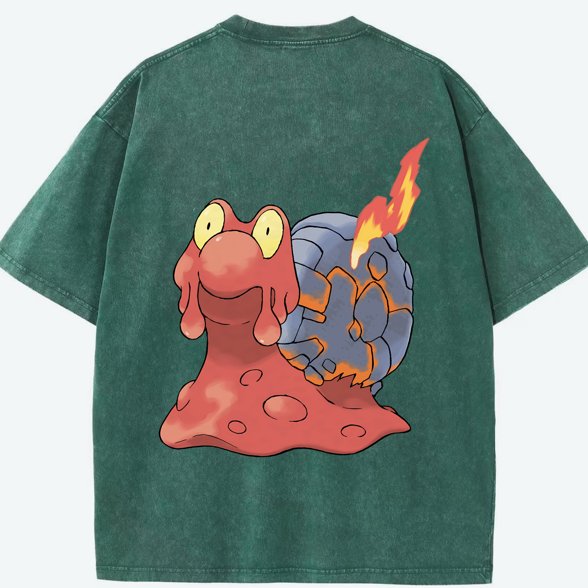 （画像用） ポケットモンスター Pokémon 綿100% ヴィンテージ風 半袖Tシャツ（背面プリント）